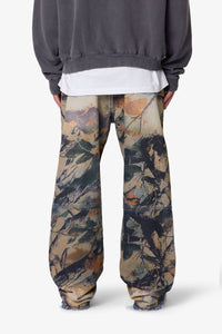 Camo Printed Ultra Baggy Denim