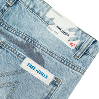 Patchwork Denim Blue Wash