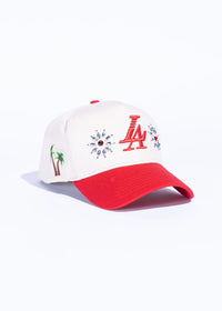 Paradise LA Stones Cream/Red Stones