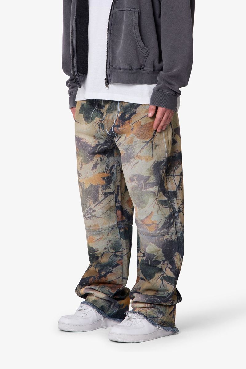 Camo Printed Ultra Baggy Denim