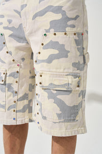 MONARCH Denim Shorts Camo