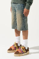 Euphoria Denim Shorts Glitter