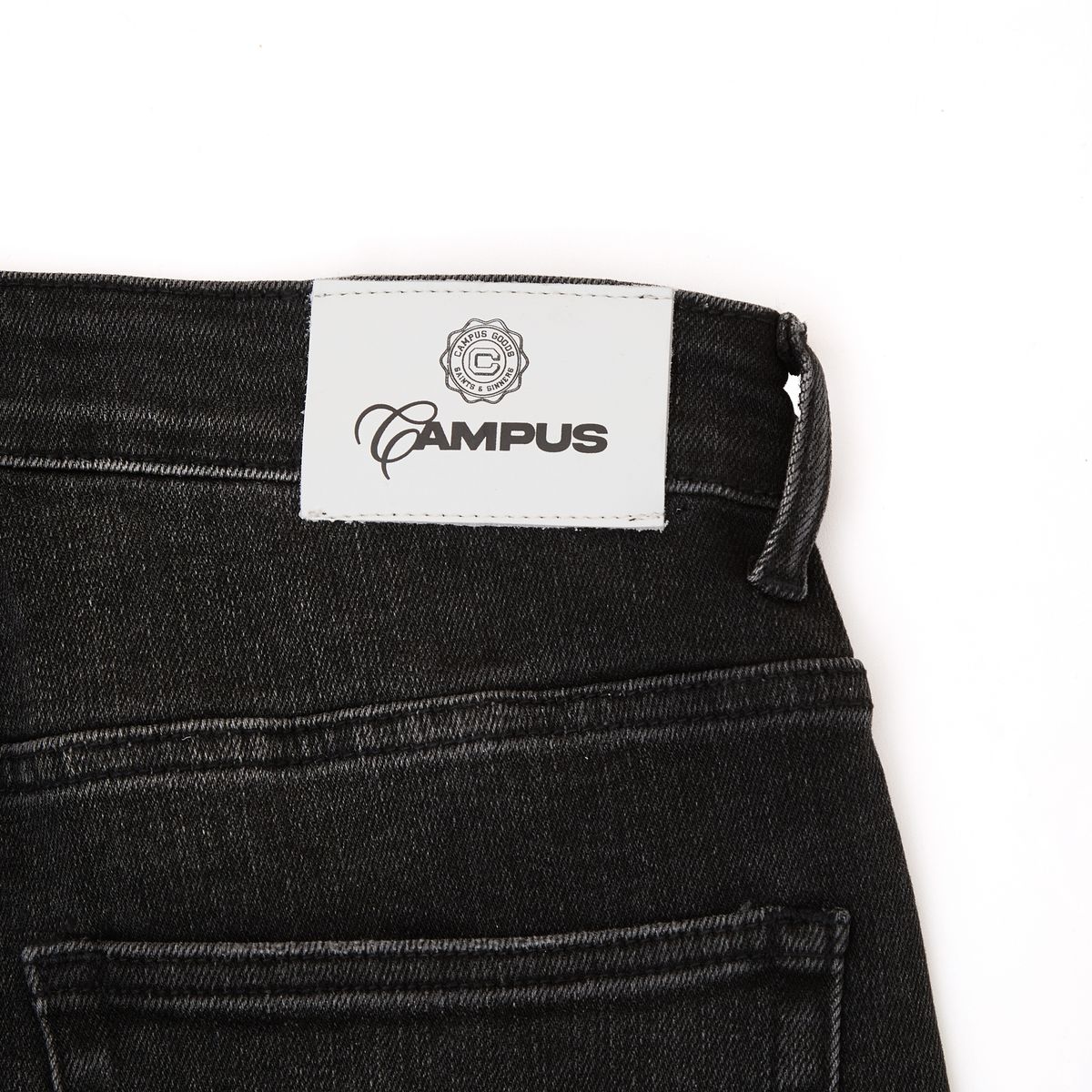 Broken Web Denim Black