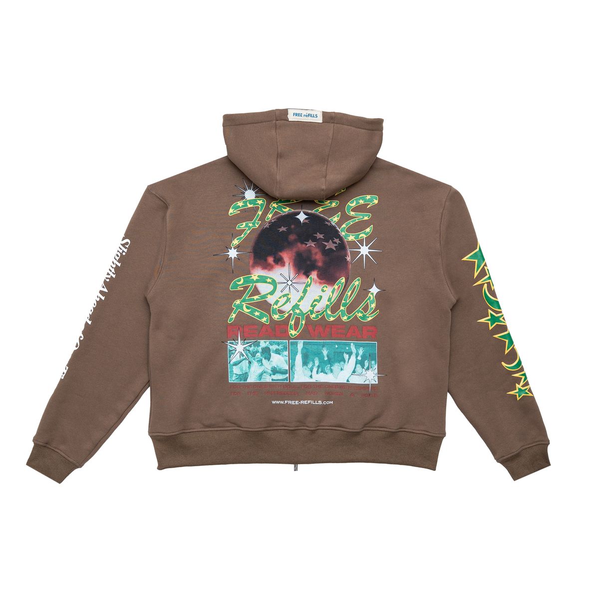 Psychic Zipup Hoodie Brown
