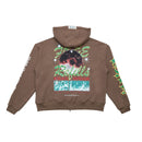 Psychic Zipup Hoodie Brown