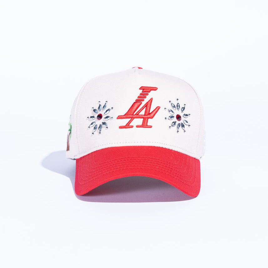 Paradise LA Stones Cream/Red Stones