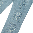 Patchwork Denim Blue Wash