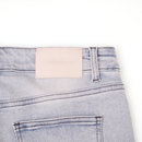 Moto Embossed Jeans Blue