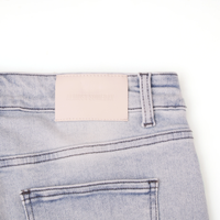 Moto Embossed Jeans Blue