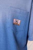 Layered Flame Pocket L/S Tee Washed Blue