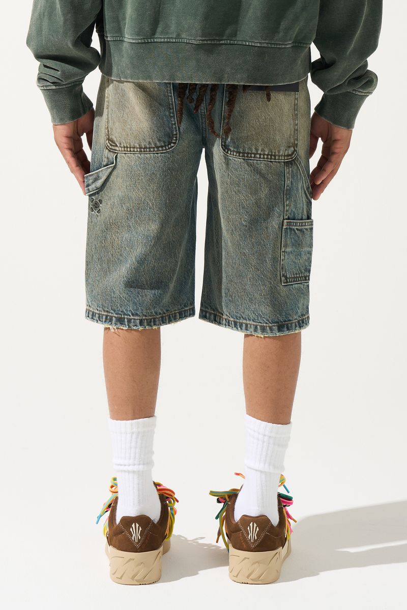 Euphoria Denim Shorts Glitter