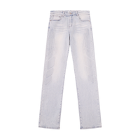 Moto Embossed Jeans Blue