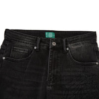 Broken Web Denim Black