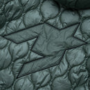 Nylon Quilted Zip Jacket Olive