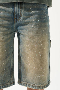 Euphoria Denim Shorts Glitter