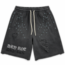 Midnight Fray Cotton Shorts