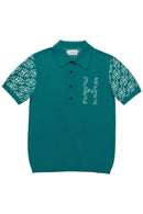 A Spring Knit H Polo Teal