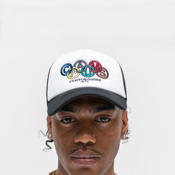 Olympic Trucker Hat Black/Whtie