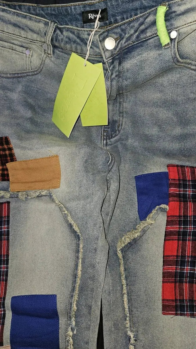 REVES Carpenter Patchwork Denim