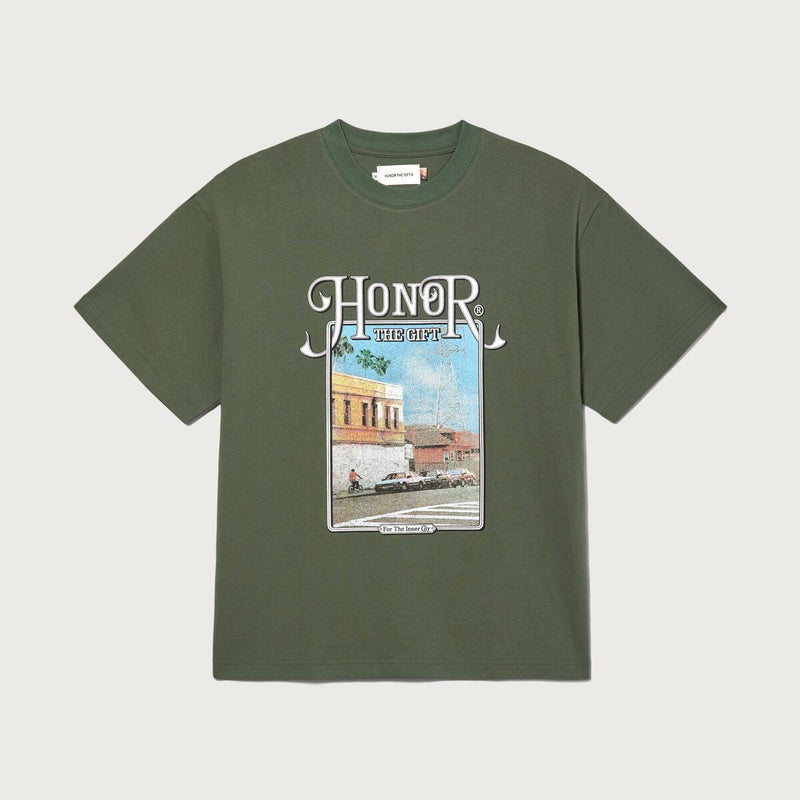 OUR BLOCK TEE OLIVE