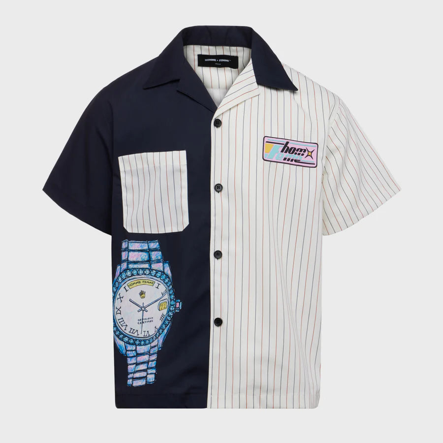 PRESIDENTIAL STRIPED DOODLE SHIRT