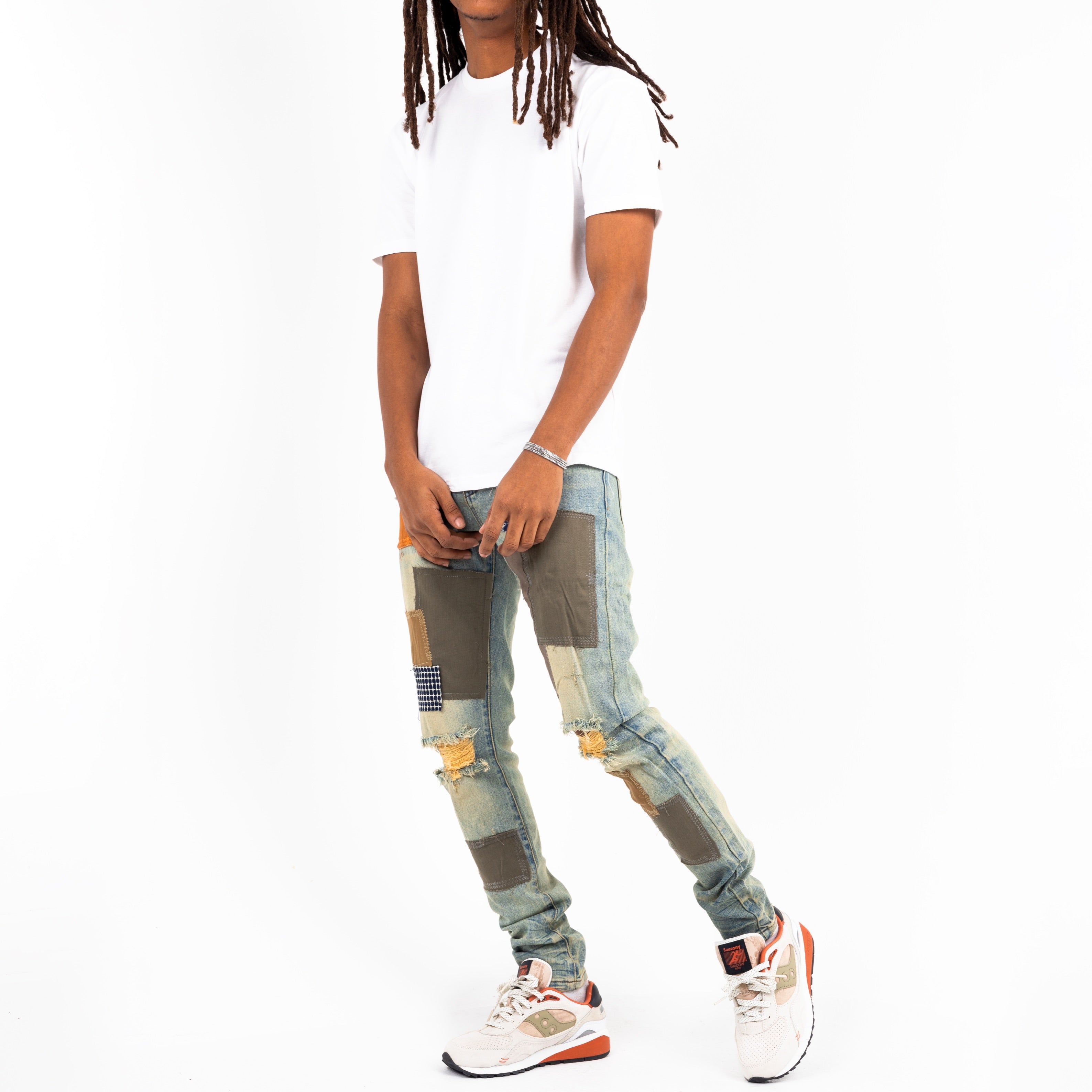 SANTORINI PATCHWORK DENIM