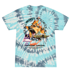 ALL RIGHTS TEE TIE DYE/BLUE