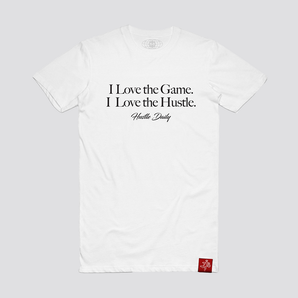 RED LABEL LOVE THE GAME ANGEL TEE WHITE