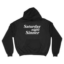 SATURDAY NIGHT SINNER HOODIE BLACK