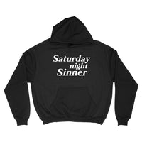 SATURDAY NIGHT SINNER HOODIE BLACK