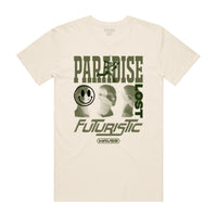 FUTURISTIC WAVE TEE CREAM/OLIVE