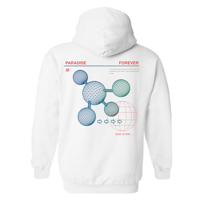 FOREVER PARADISE HOODIE WHT