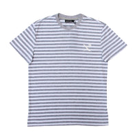 SOTF STRIPED TEE GRY/WHT LOGO