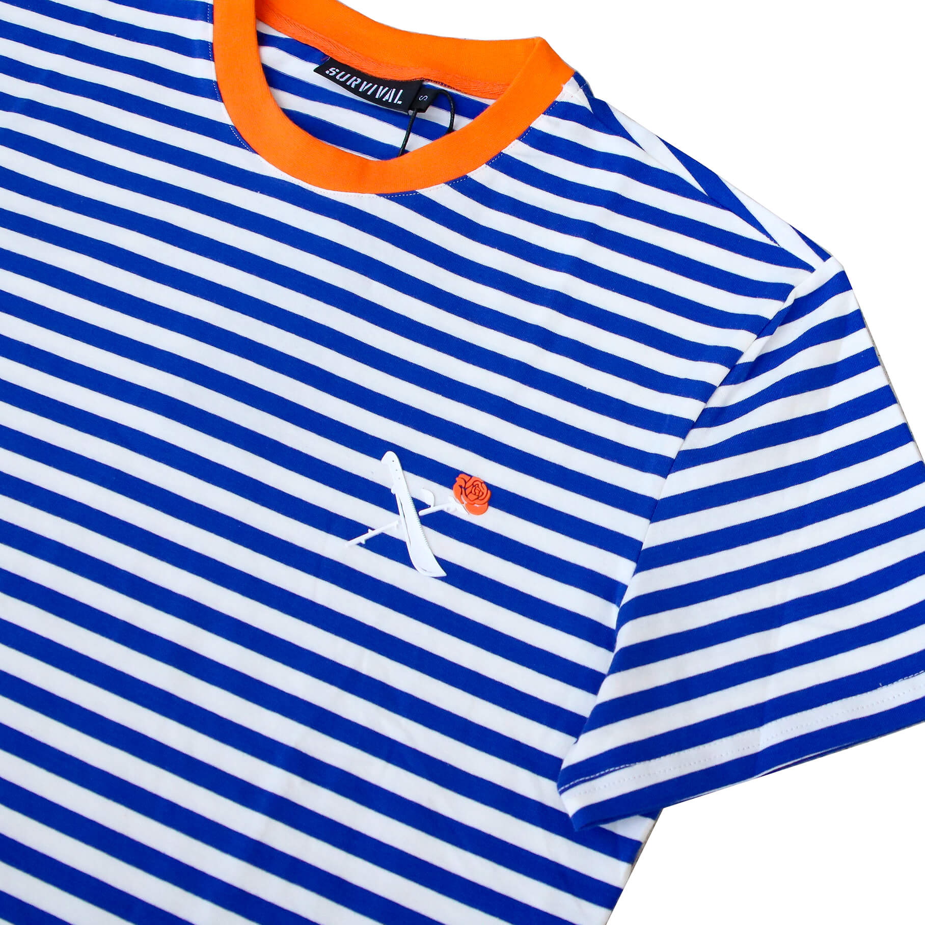 SOTF STRIPE TEE BLU/ORG