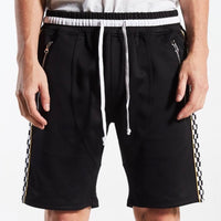 VELOCITY TRACK SHORTS BLK/CHKR