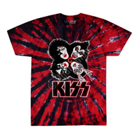 KISS BURST TIE-DYE TEE
