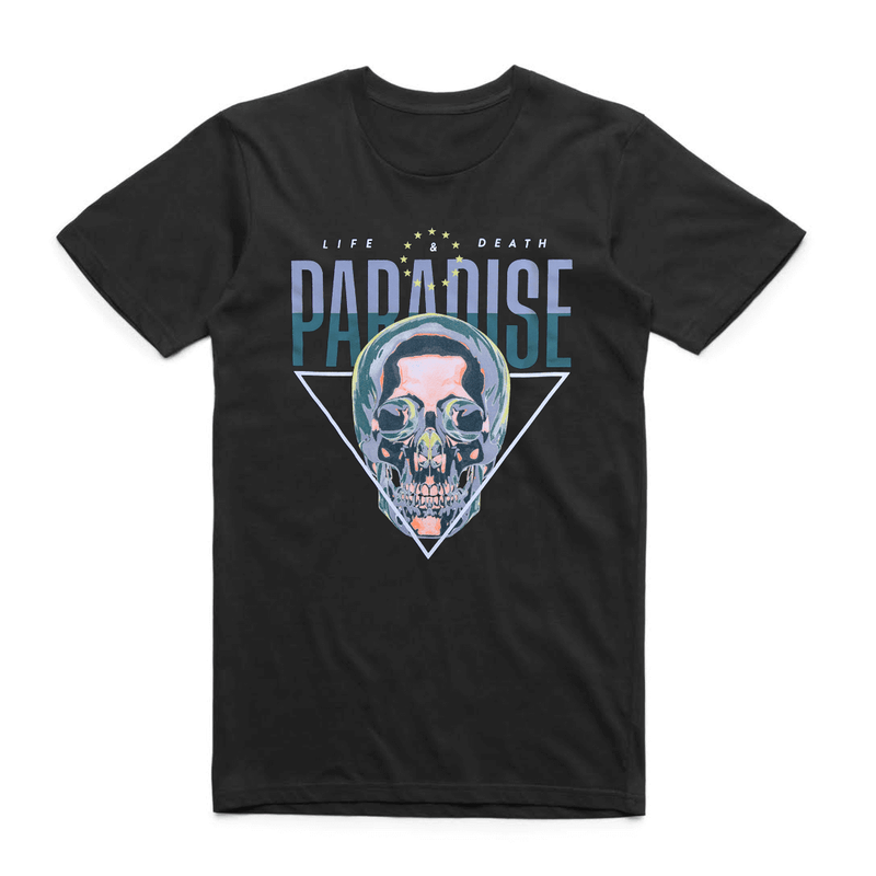 LIFE & DEATH TEE BLK/GRY