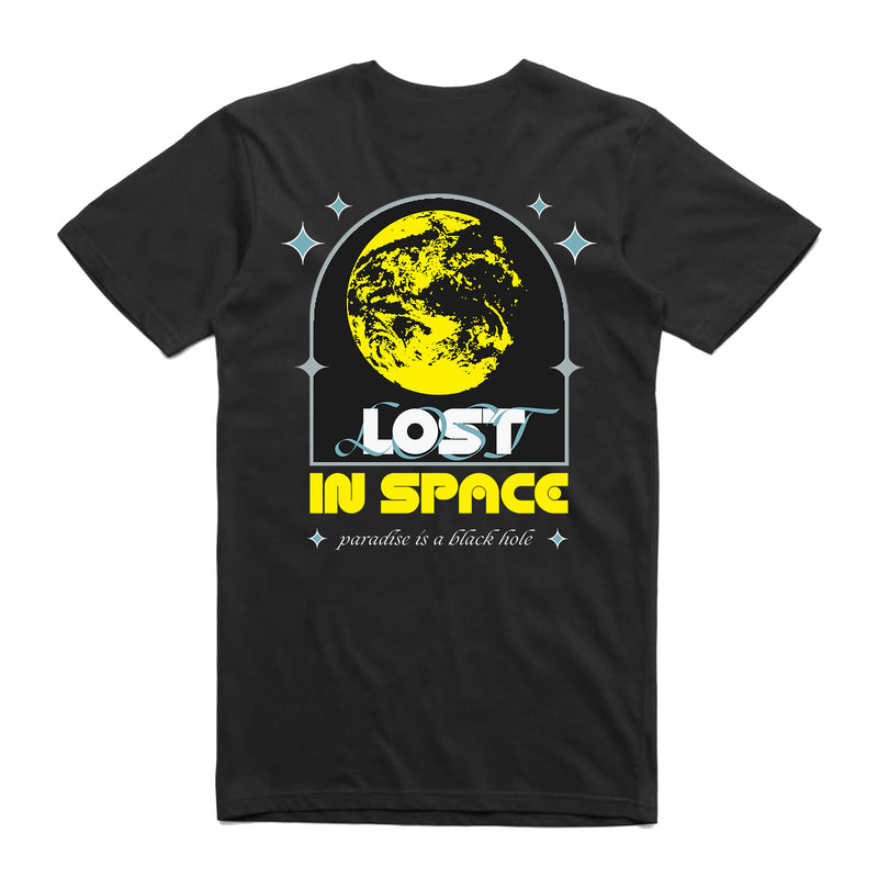 LOST IN SPACE TEE BLK/YEL