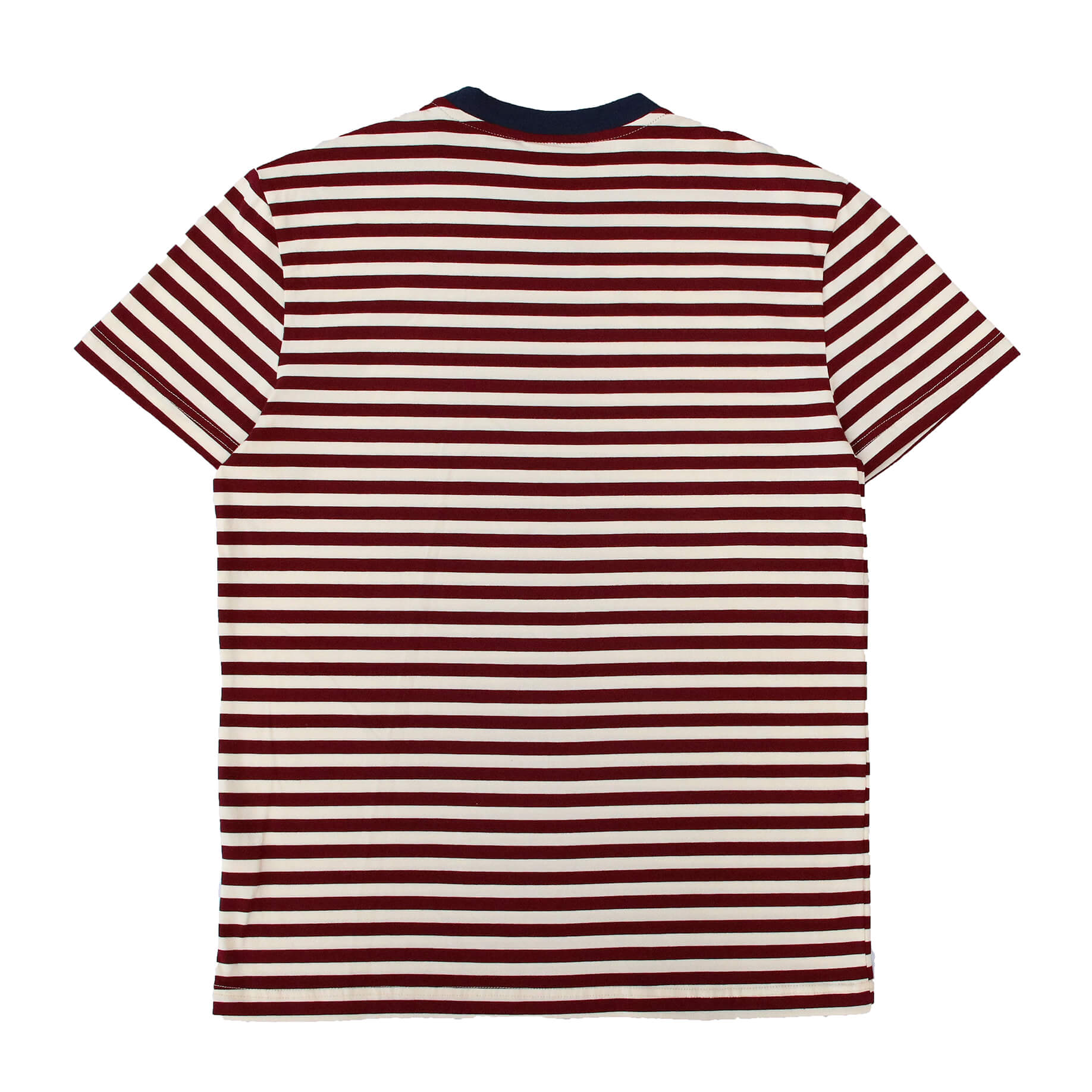 SOTF STRIPED TEE BUR/NVY LOGO