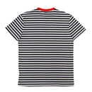 SOTF STRIPED TEE NVY/RED LOGO