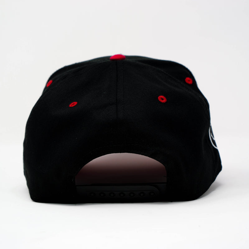 PARANOIA SNAPBACK HAT BLACK/RED
