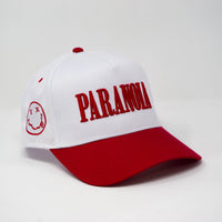 PARANOIA HAT WHITE/RED