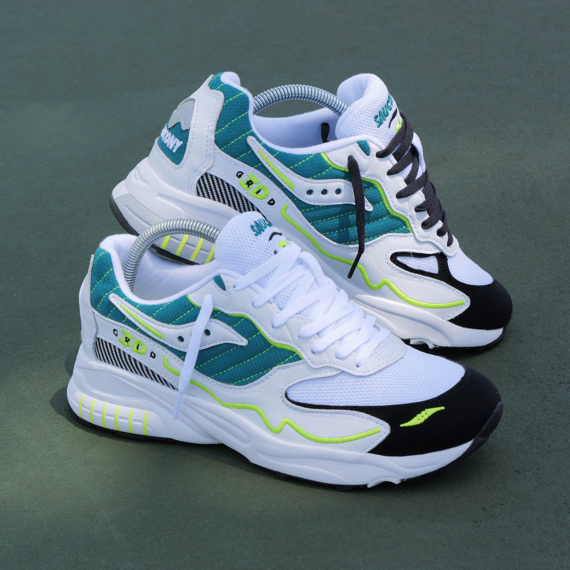 3D GRID HURRICANE WHITE/GREEN