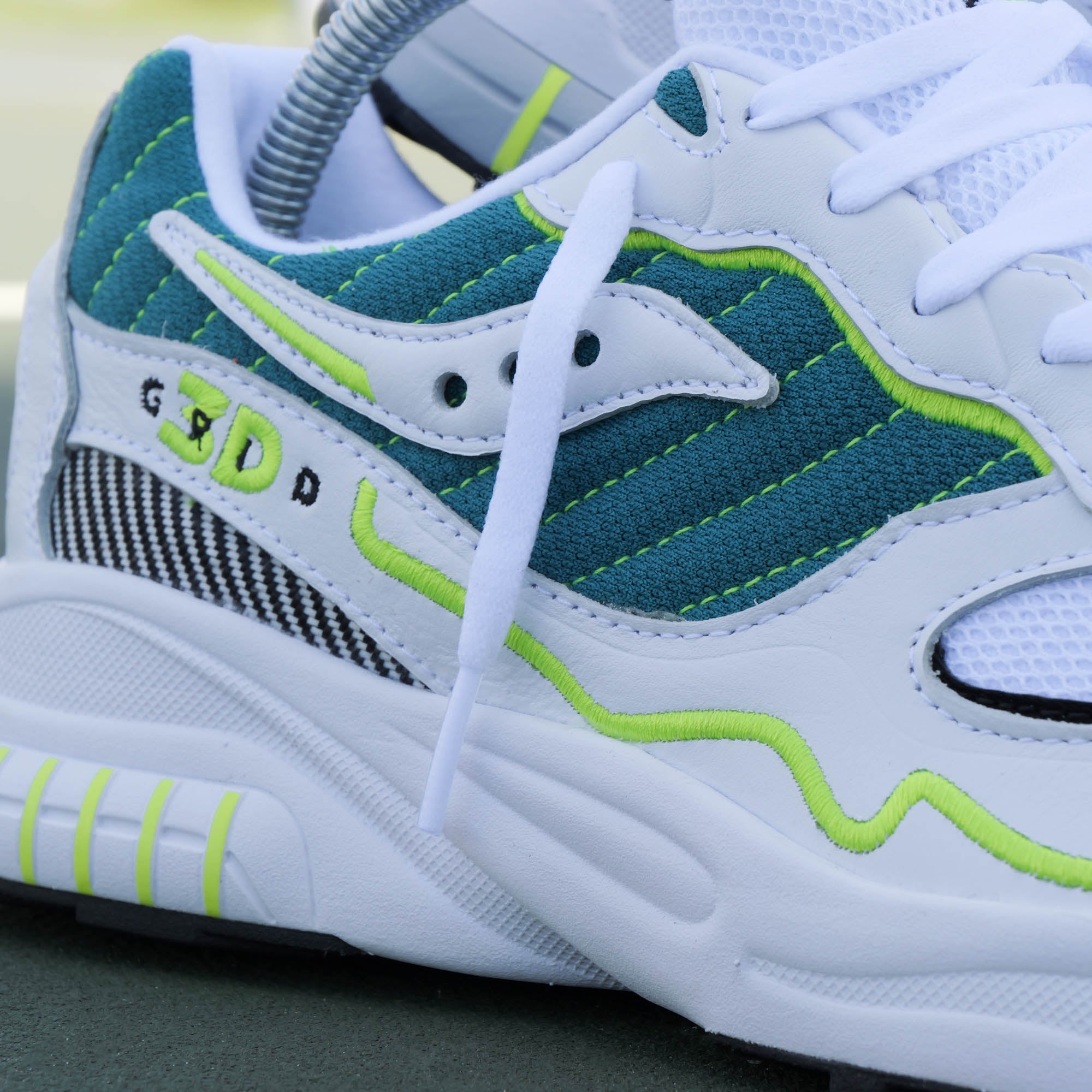 3D GRID HURRICANE WHITE/GREEN