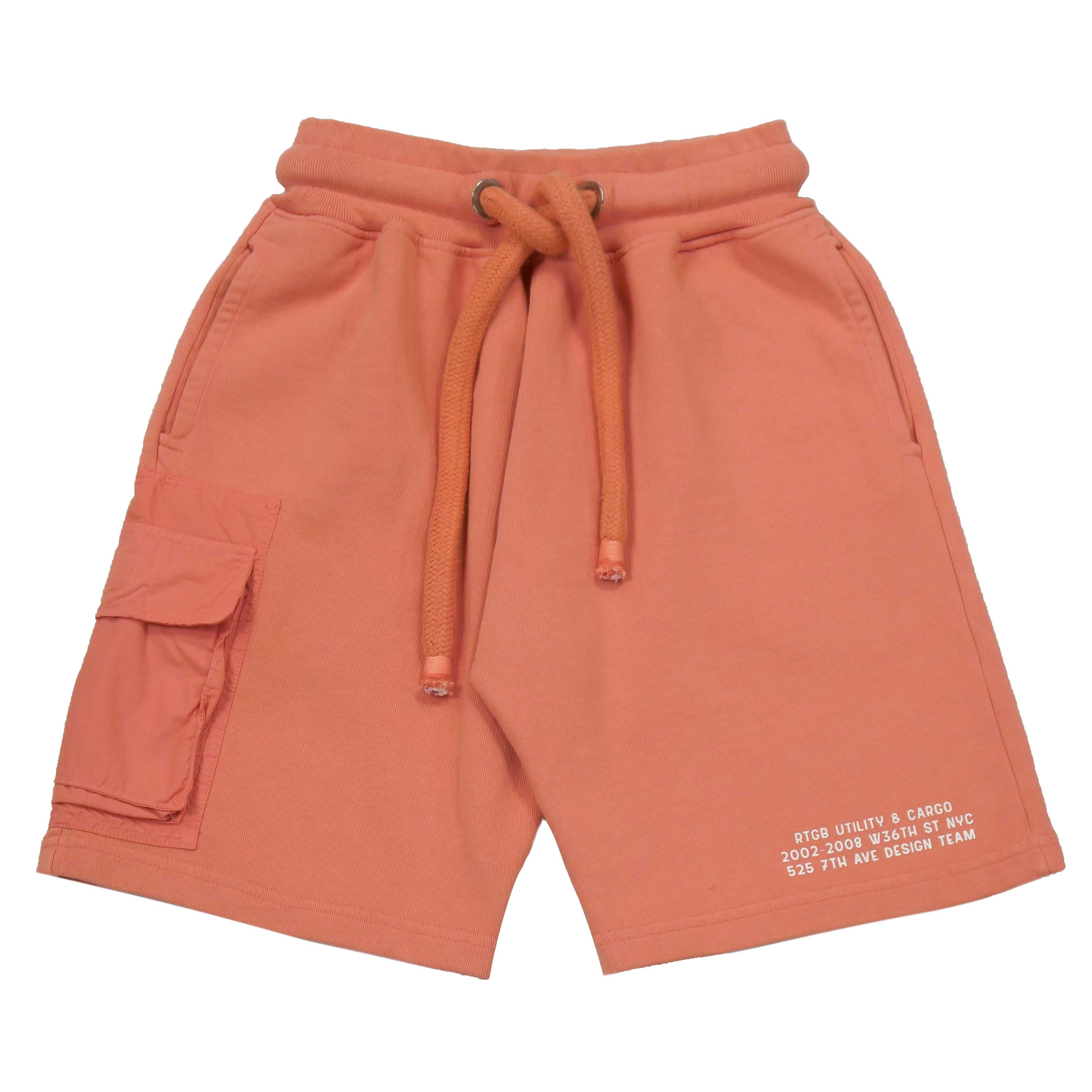 TERRY CARGO SHORTS PINK