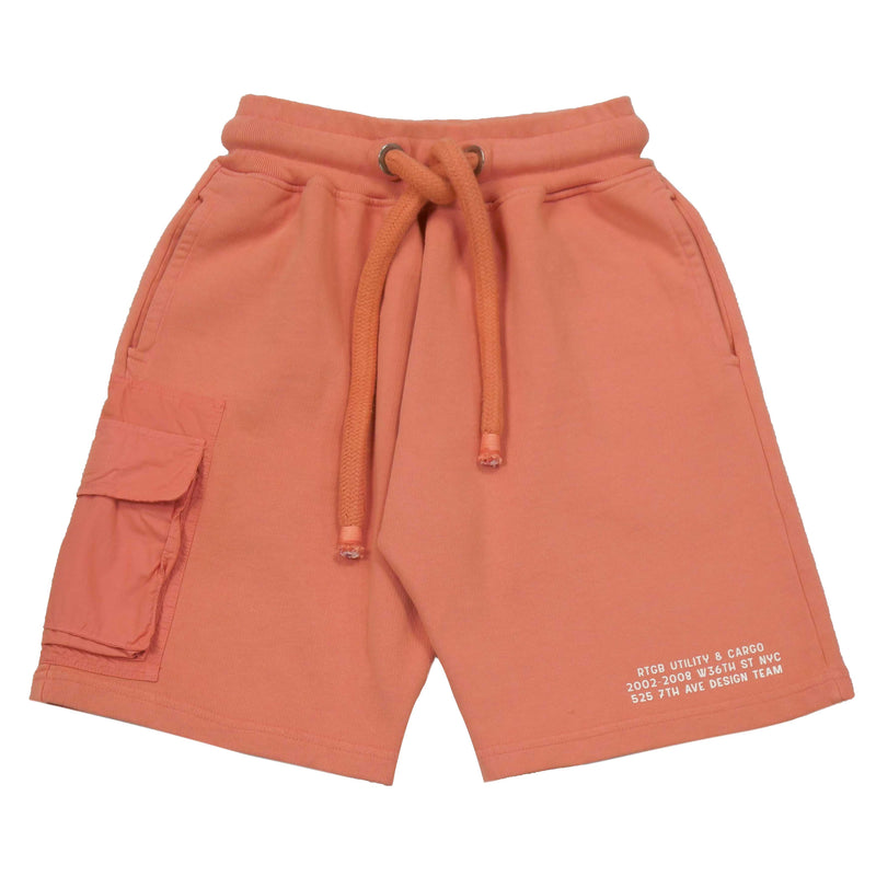 TERRY CARGO SHORTS PINK