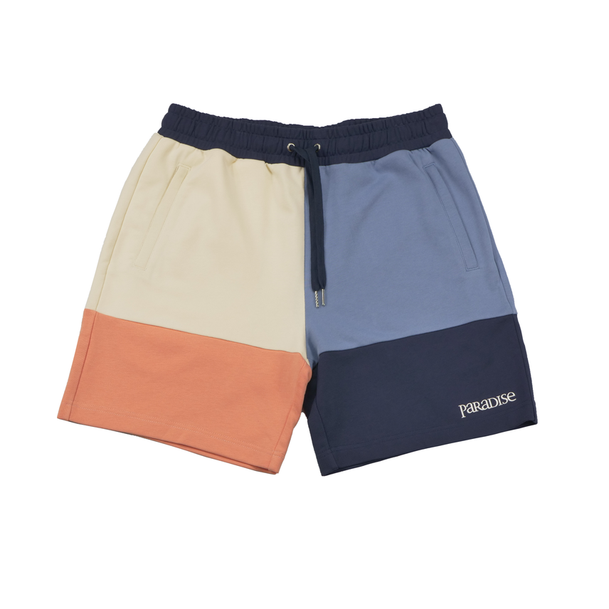 COLOR BLOCK SHORTS NAVY