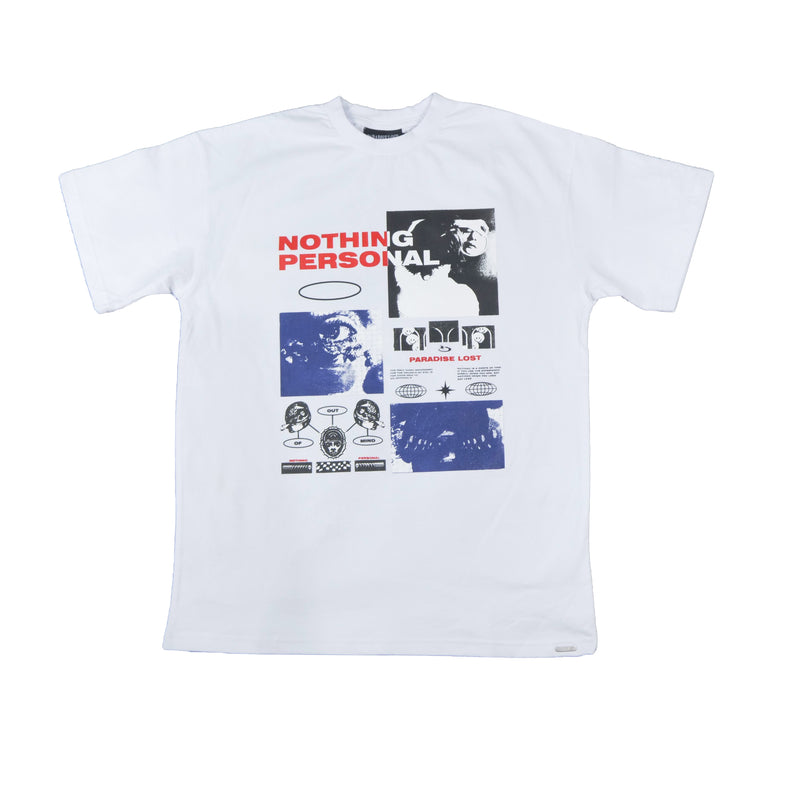NOTHING PERSONAL PREM TEE WHITE/NAVY/RED
