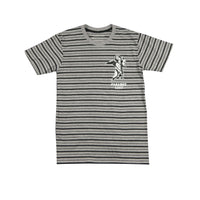 AR ANGEL STRIPE TEE GREY/BLACK