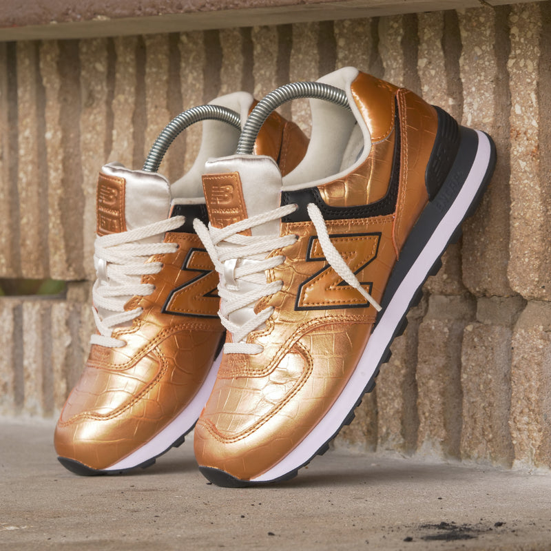 New balance wl574 womens gold Clearance